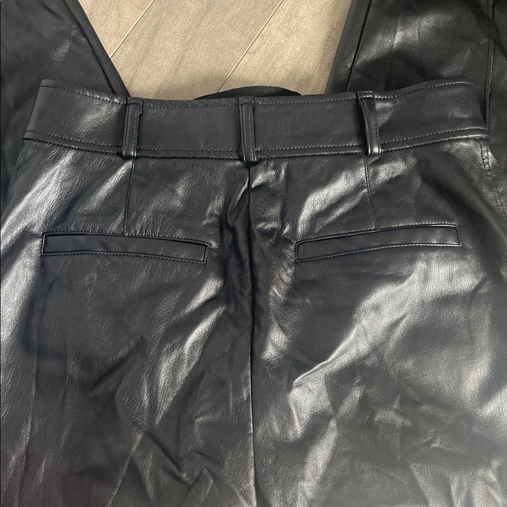 Babaton Aritzia Shiny Black Pants - Picture 8 of 9